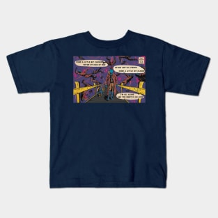 Guardians of the Galaxy Whistle scene retro comic Kids T-Shirt